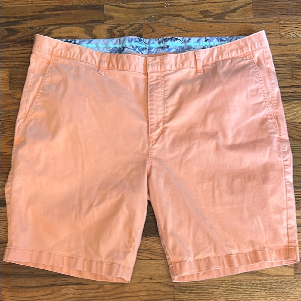Tommy Bahama Orange Flat Front Shorts for Effortless Style